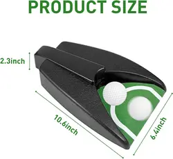 Golf Ball Return Putting Unit, Automatic Return Machine, Indoor Golf Putting Hole, Battery-Powered Practicing, Suitable for Prac
