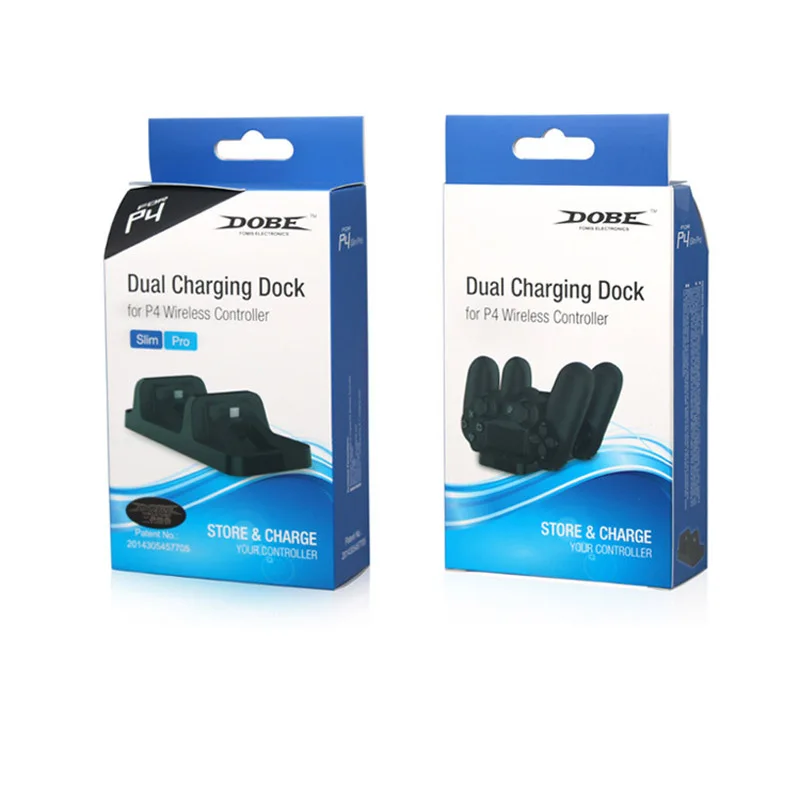 PS4 Slim Pro Wireless Controller Ladestation Ultradünne Dual-Ladestation Gamepad Controller Dual Handle Wireless Ladegerät