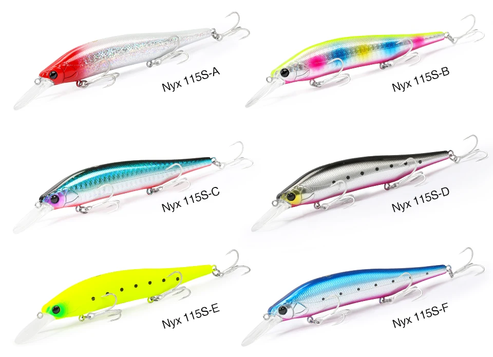 TSURINOYA 115S NYX SinKing Minnow Jerkbait 18,5 g 115 mm Salzwasser künstlicher professioneller Angelköder – Detail 6