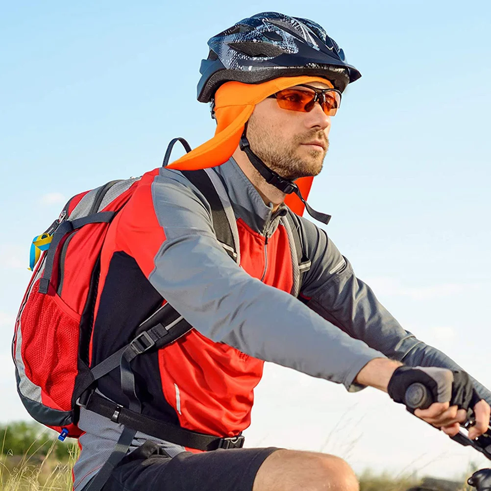 ذيل طويل عاكس قبعة قبعة ليلة ركوب البوليستر الدراجات الحجاب الرقبة ظلة الرياضة في الهواء الطلق قبعة الشتاء قبعة صلبة بطانة #5