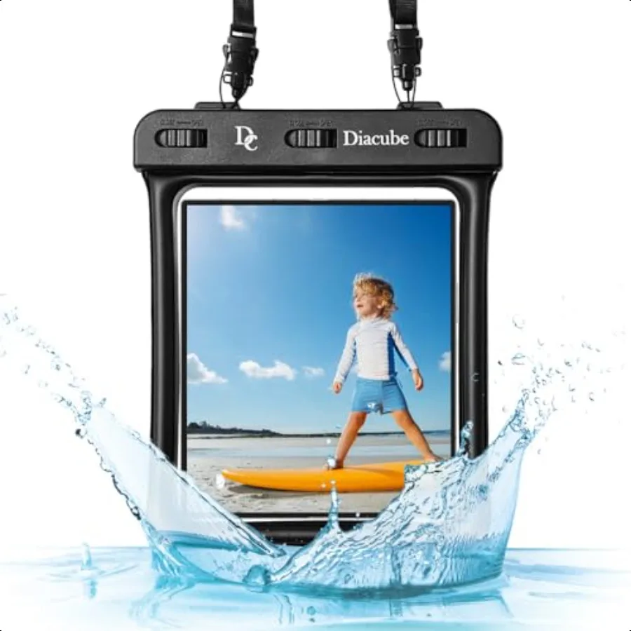 

[6.5x5.9] Waterproof Phone Pouch for WideScreen Foldable Phone Samsung Galaxy Z Fold Google Pixel Fold Huawei Folding IPX8 Floa