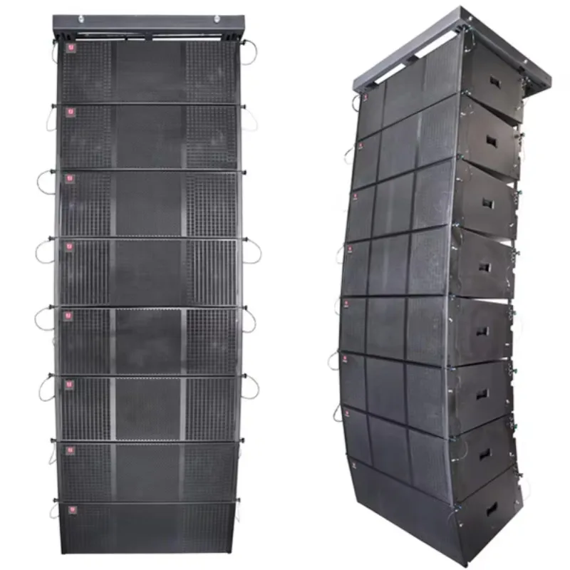 Dual 12 Inch Neodymium Subwoofer Three Way 2000W Line Array for Outdoor Concert Stage