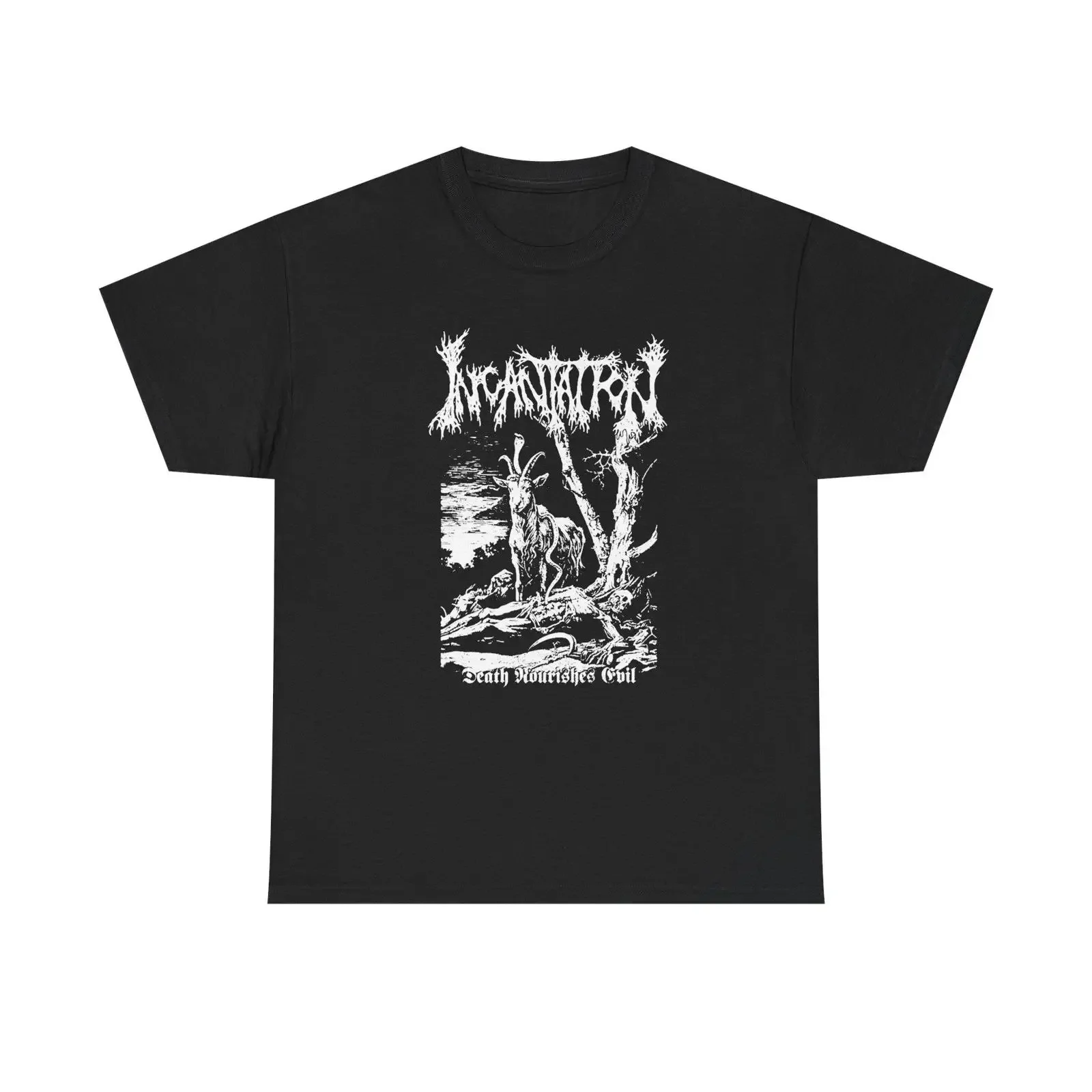 Футболка Incantation, олдскульный дэт-метал-бенд 90-х годов, OSDM, аутдорг, брутальный культовый мерч, винтажная, с эффектом потертости, свободного кроя, повседневная.