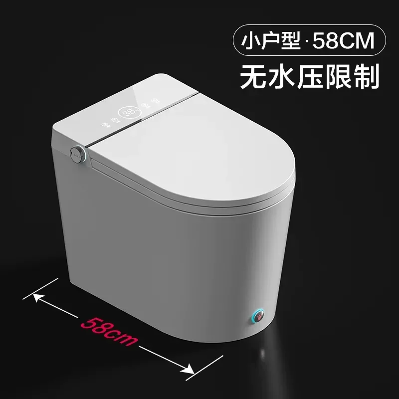 for Small Apartment Smart Toilet Automatic Flip Lid Compact Integrated Bidet No Water Pressure Limit Household Automatic