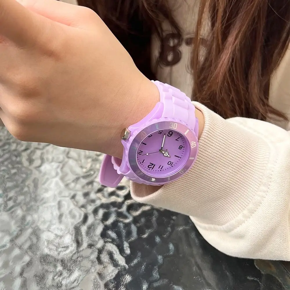 Electronic Clock Birthday Gift Silicone Couple's Version Casual Sport Watch Classic Clock Korean Style Accessories Quartz