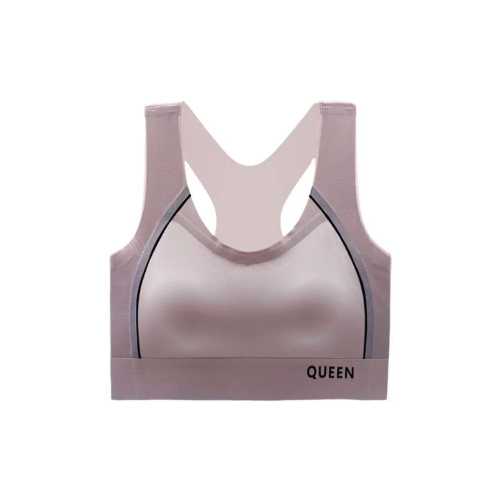 

Soft Elastic Traceless Wireless U Bra Gathered Breasts Shockproof Brassiere for Women Lingerie Comfortable Seamless Bras Running