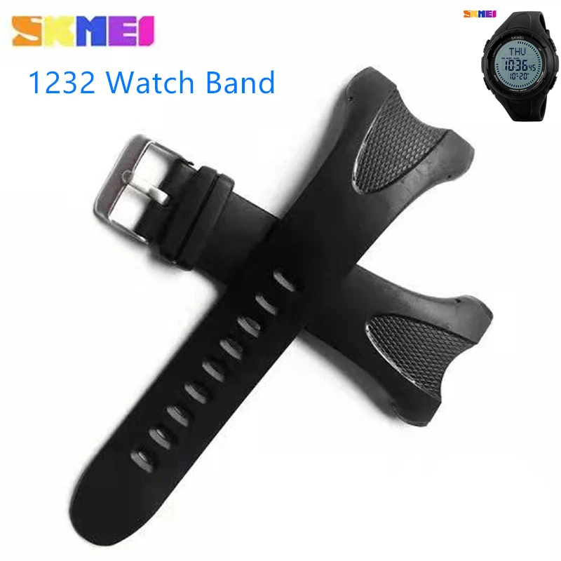 Sports Watch Accessories for Skmei 1232  Plastic Wristband Adjustable Replacement Watch Strap Band