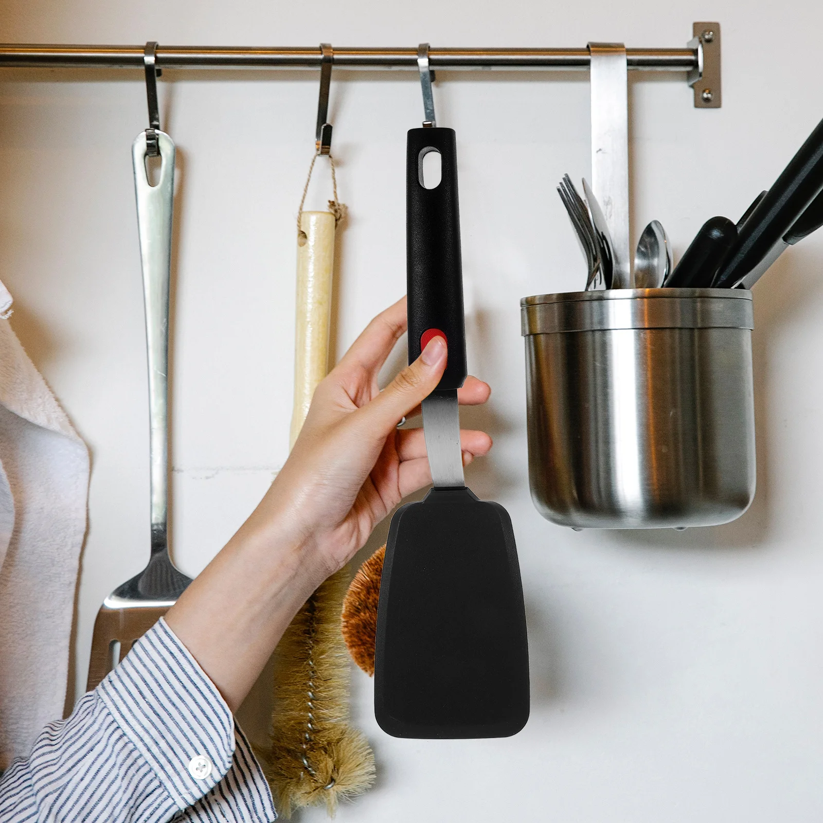 

2Pcs Silicone Spatula Set Nonstick Heat Resistant Cooking Utensils Pancake Tamagoyaki Flipper Kitchen Tools Egg Spatula