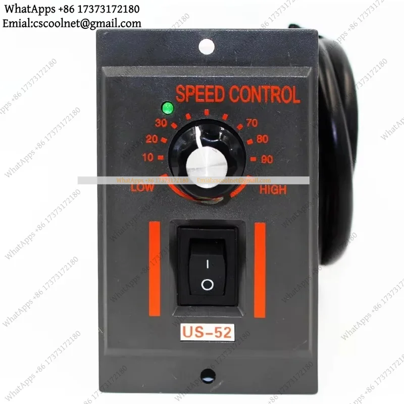 k06 1Pc US-52 220V AC Motor Speed Controller Forward Reverse with Filter Capacitor AC Regulator Motor Control CCW/CW