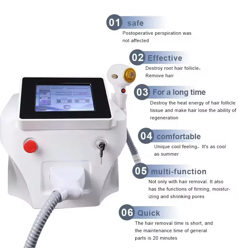 

4000W Diode Laser Hair Removal Professional Machine esktop rejuvenation epilator for women Wavelengths