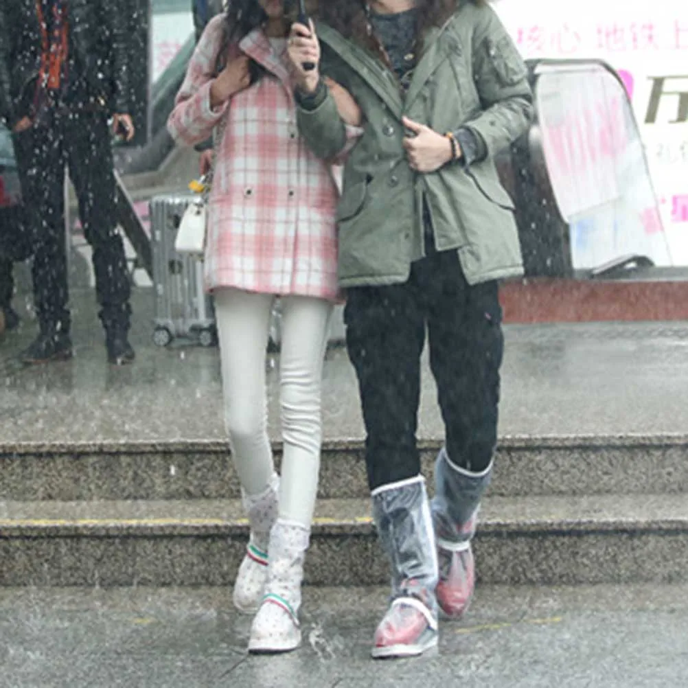 

Waterproof Rain Boots Shoe Cover Aldult Woman White Covers for Shoes Men and Women