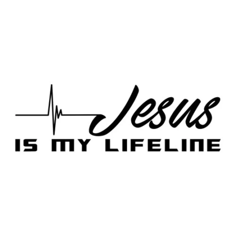 22 * 7.2cm religious church Jesus is my lifeline Window bumper Motorcycle accessories Vinyl car stickers