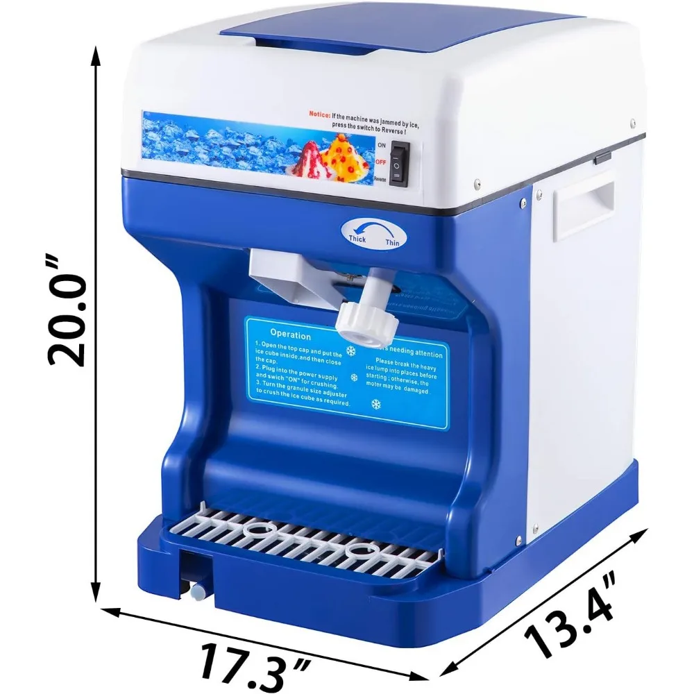 110V elektrische rasierte Eismaschine 250w Schnee kegel hersteller Tischplatte