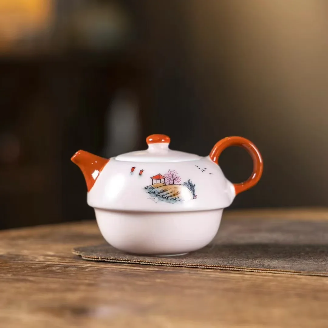 Чашка Fenru Kuaike, китайский дорожный чайный сервиз, автомобильный портативный горшок с ручной оббивкой, новый простой одиночный дорожный чайник