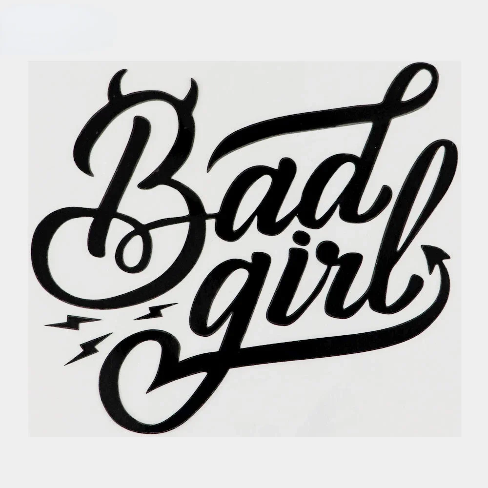 

New Design Bad Girl Scratch Decorative Fun Graphic Vinyl Car Decal Decal Decorative Pattern, 15cm