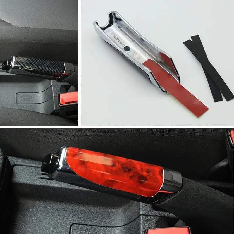 Xe Phanh Tay Vỏ Bảo Vệ Nội Thất Xe Hơi Giả Sợi Carbon Tay Bao Tay Sửa Đổi Vỏ Bảo Vệ