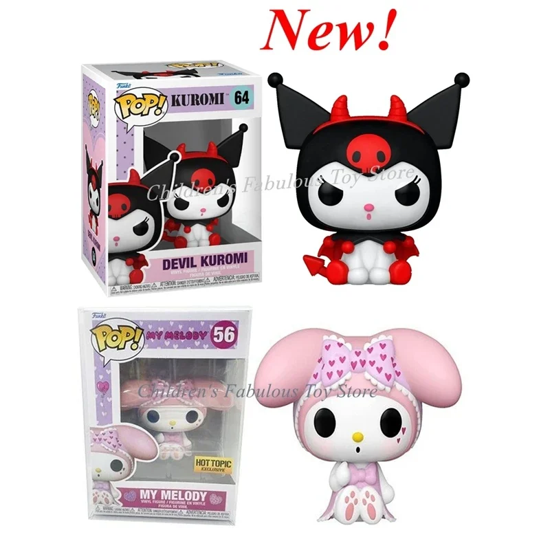 Nouvelle arrivée Funko Pop! Poupées en vinyle SAFKuromi My Melody, Collection de jouets, Décoration pour cadeaux, #64, #62, #56