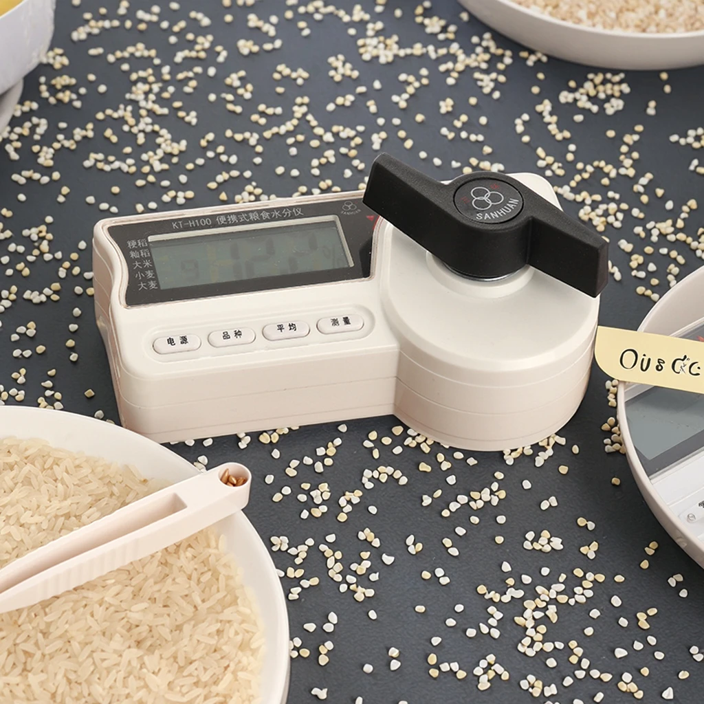 Portable Digital Moisture Meter for Rice Paddy Corn Coffee Bean Seeds for Testing Grains  KT-H100 - Image 2