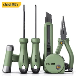 Deli Universal Tools 1/2/4/6/8 Pcs Green Sets Household Hand Repairing Tool Multifunctional Electrician Portable Kits