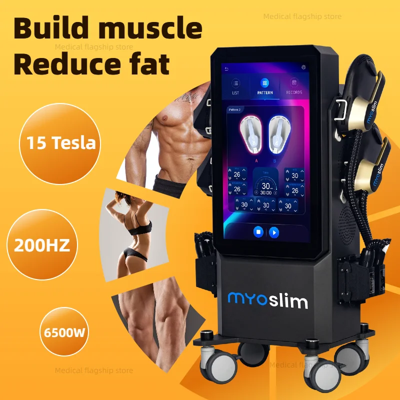 

Body sculpting beauty machine 6500W myoslim fat burning muscle gain electromagnetic stimulation body sculpting therapy machine
