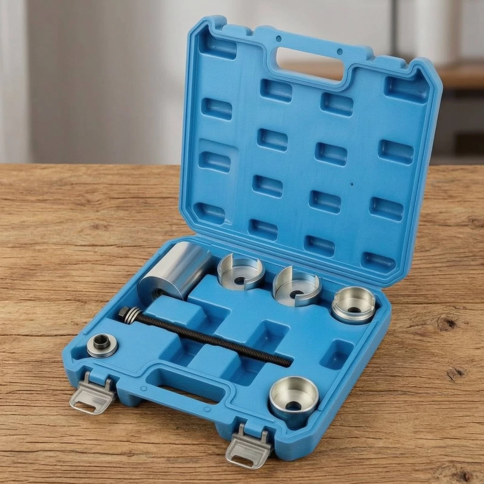 Ball Joint Press with Carrying Case Forged Steel Ball Joint Removal Tool Bushing Tool Kit Heat Treated for Mechanics, Car Repair