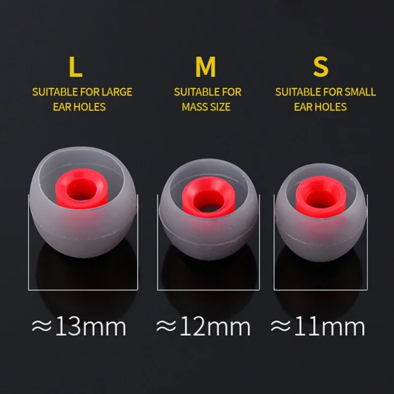 3/1 Pairs L M S In Ear Tips Earbuds Earphone Universal 4.5mm Silicone Eartips Ear Sleeve Replacement Earbuds Earphone Tips Cover