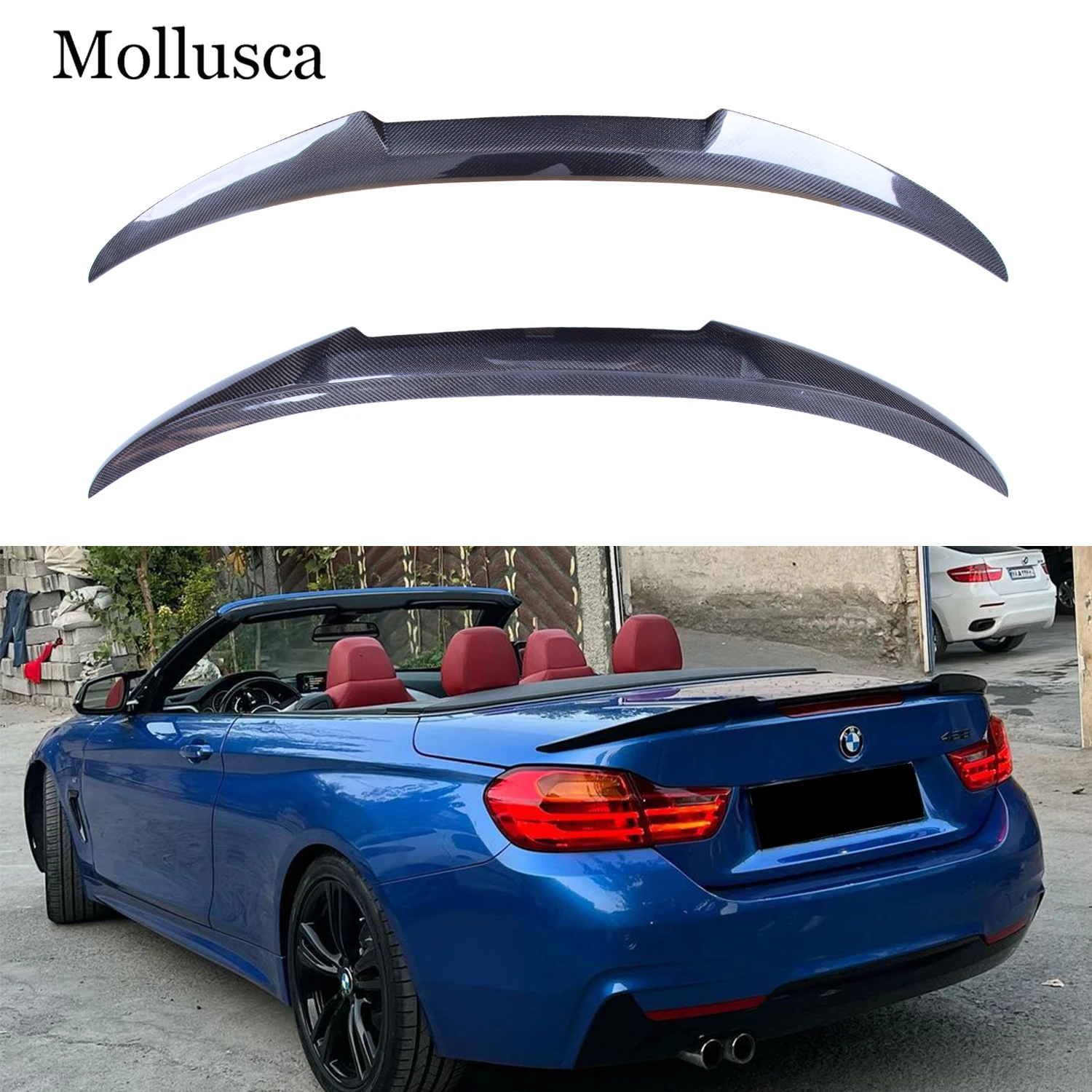 

For BMW 4 Series F33 Convertible&M4 F83 M4 Style Carbon fiber Rear Spoiler Trunk wing 2013-2020