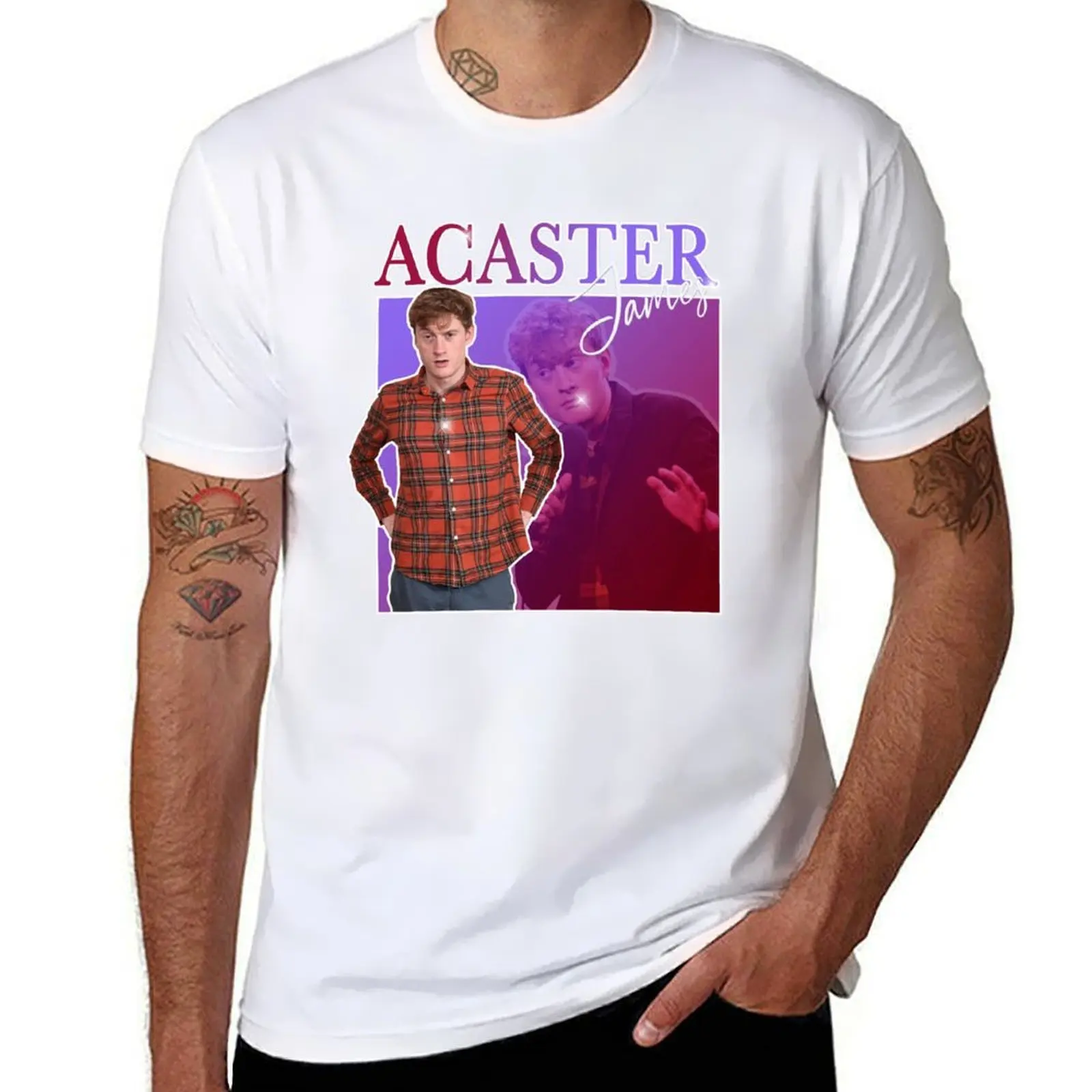 

James Acaster Retro T-Shirt man t shirt graphic t shirts for man graphic funny T-Shirt