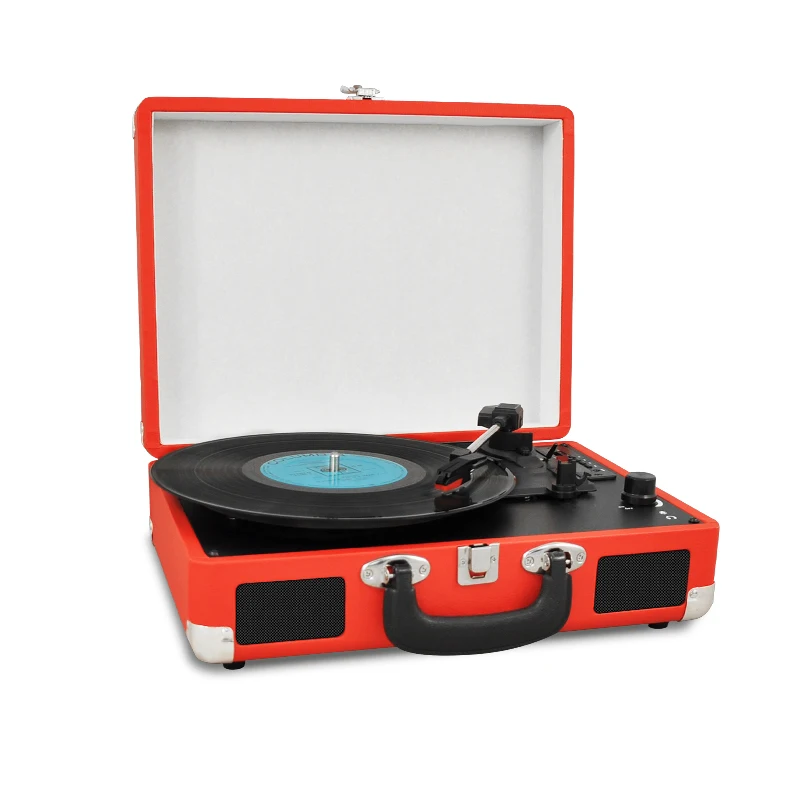TOCADISCOS de vinilo Vintage 33 45 78 RPM RCA USB maleta