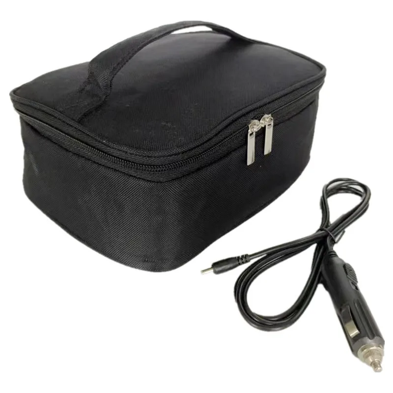 Fiambrera con aislamiento para calefacción de coche de 12V transfronteriza, bolsa aislante para almuerzo al aire libre, caja de almuerzo para coche de 12V lista en stock, fácil de llevar