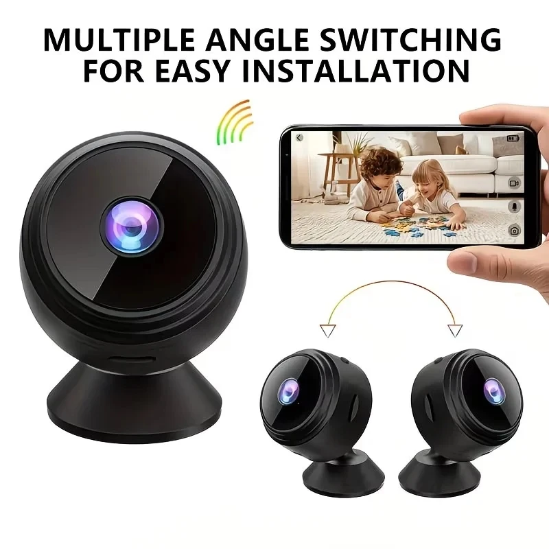 1/4PCS A9 Wireless Security Camera with Magnetic Base, 480P 