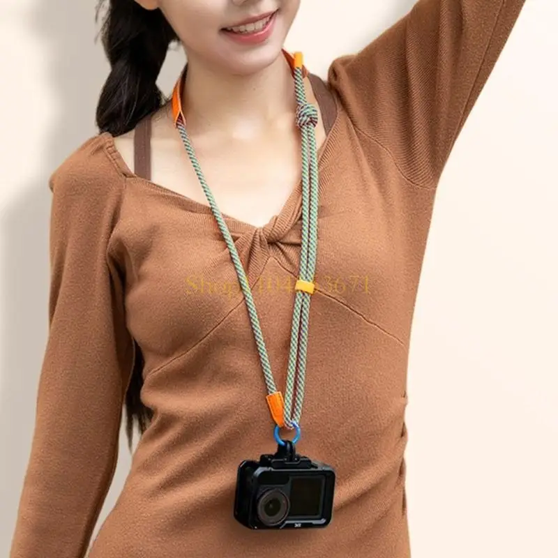 Best Seller Portable Nylon Camera Neck Strap With Quick Release Clip Compatible for Most Action Camera Models & Phones