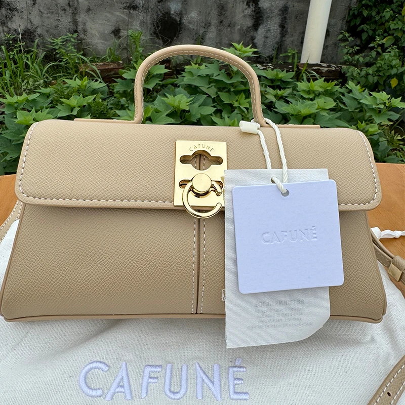 CAFUNE Bag Niche Ladies Leather CAFUNE Stance Wallet Shoulder Messenger Handbag Trapezoidal Bag