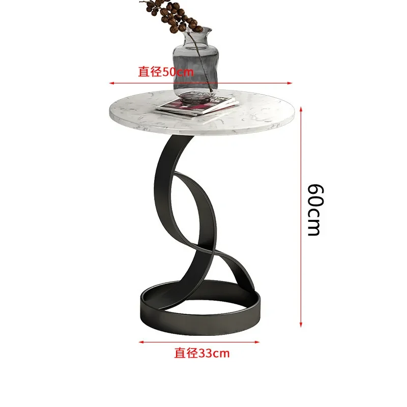 북유럽 스타일, 거실, 라이트 럭셔리, 모던, 대리석, 캐주얼, 원형 테이블