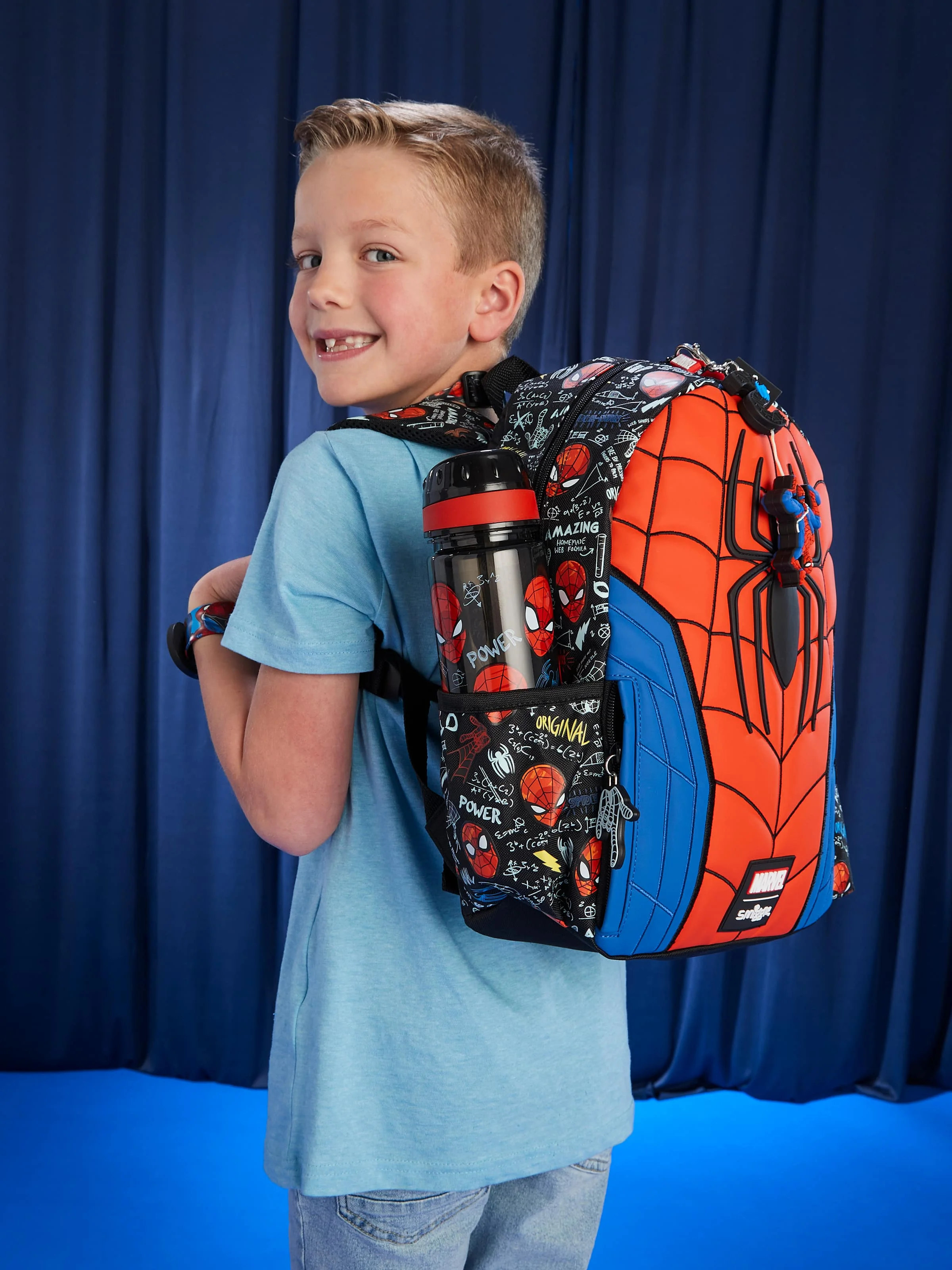 MINISO-mochila escolar de cómics de Disney para estudiantes de primer año, morral escolar auténtico