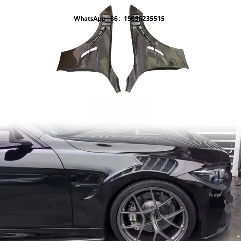 Car Side Fenders Upgrade  Carbon Fiber Mud Guards Auto Exterior Accessories for  M3 M4 F80 F82 Carbon Fiber Fender