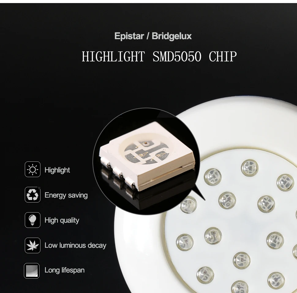 Imagem -05 - Fino à Prova Impermeável Água Piscina Lâmpadas Led Dc12v Led Ip68 Plana Subaquática ao ar Livre Lâmpada Spa Banheiras Fontes Lagoa Cachoeiras Luz