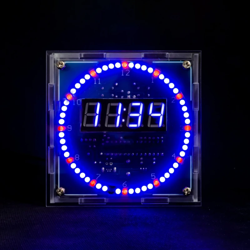 Electronic Clock DIY Light Controlled Clock Set Multifunctional Bedroom Desk Clocks Creative Manual Install Table Clocks Kit