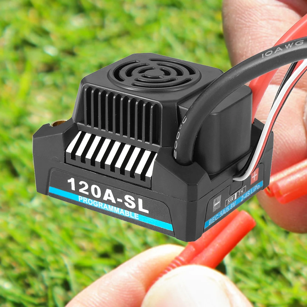 

120A-SL 150A-SL 2-4S Brushless Electronic Speed Controller Waterproof Sensorless for 1/8 RC Car Off-road Buggy Monster Boat Toy