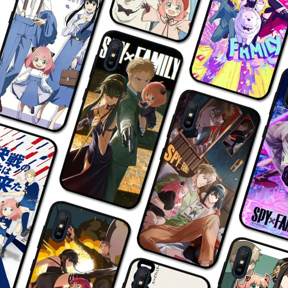 Spy X Family Anime Phone Case For Redmi 5 6 7 8 9 10 Plus Pro 6 7 8 9 A GO K20 K30 K40 Pro Plus F3 Fundas