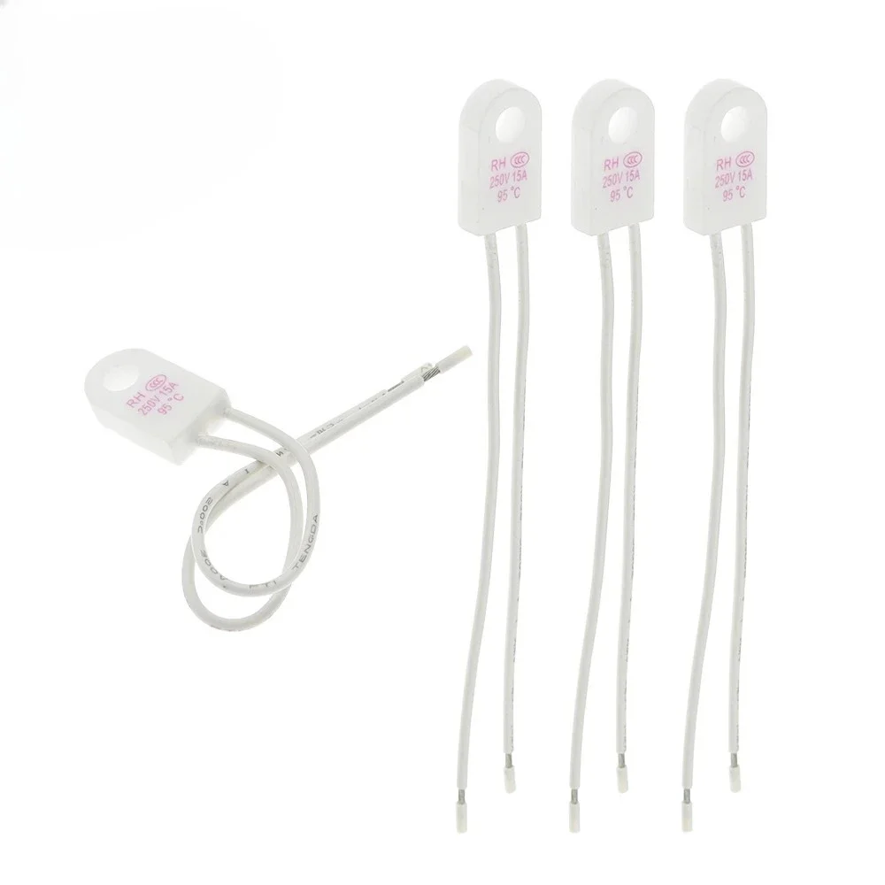10PCS RH/Tf RH 95C 115C 125C 130C 135C 150C 180C 230C 15A 250V Temperature Fuse Ceramic Thermal Cutoff Fuse