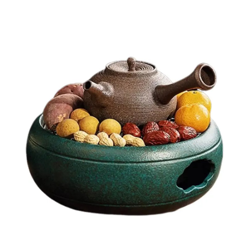making utensils, a full set of household indoor Chinese style, pottery pot, ancient method of boiling tea pot, tea stove set