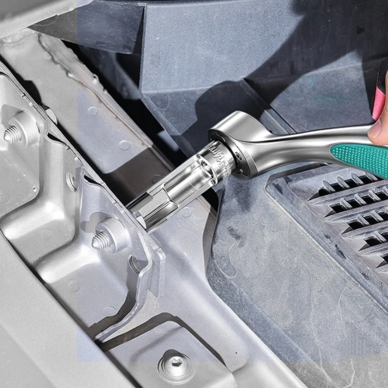 10-22mm Open End Socket Set, Flare Nut Fuel Injector Pipe Removal Tool, Hex Drive Kit for Auto Motorcycle Repair Service