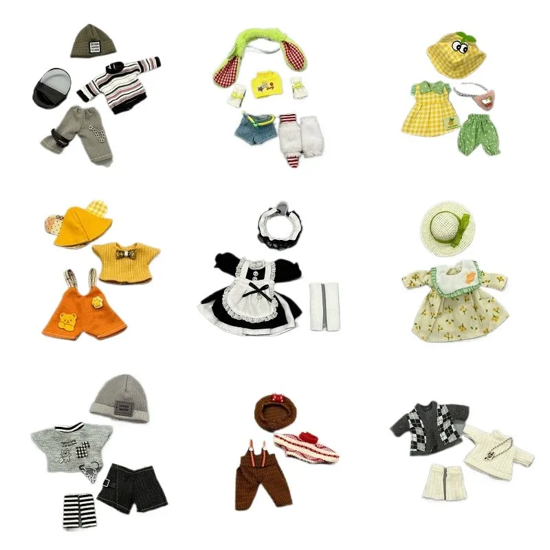 Doll Clothes Are Suitable for 16-17cm Doll BJD 1/8,1/12 Ratio OB11YMY GSC Can Be Worn DIY Toy's Accessories(No Doll)