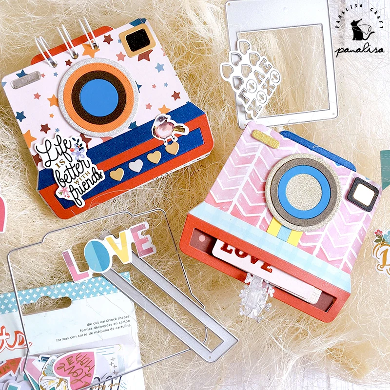 Panalisacraft Cute Camera Photo Frame Metal Cutting Dies Stencils DIY Scrapbooking/album Decorative Embossing DIY Paper Cards