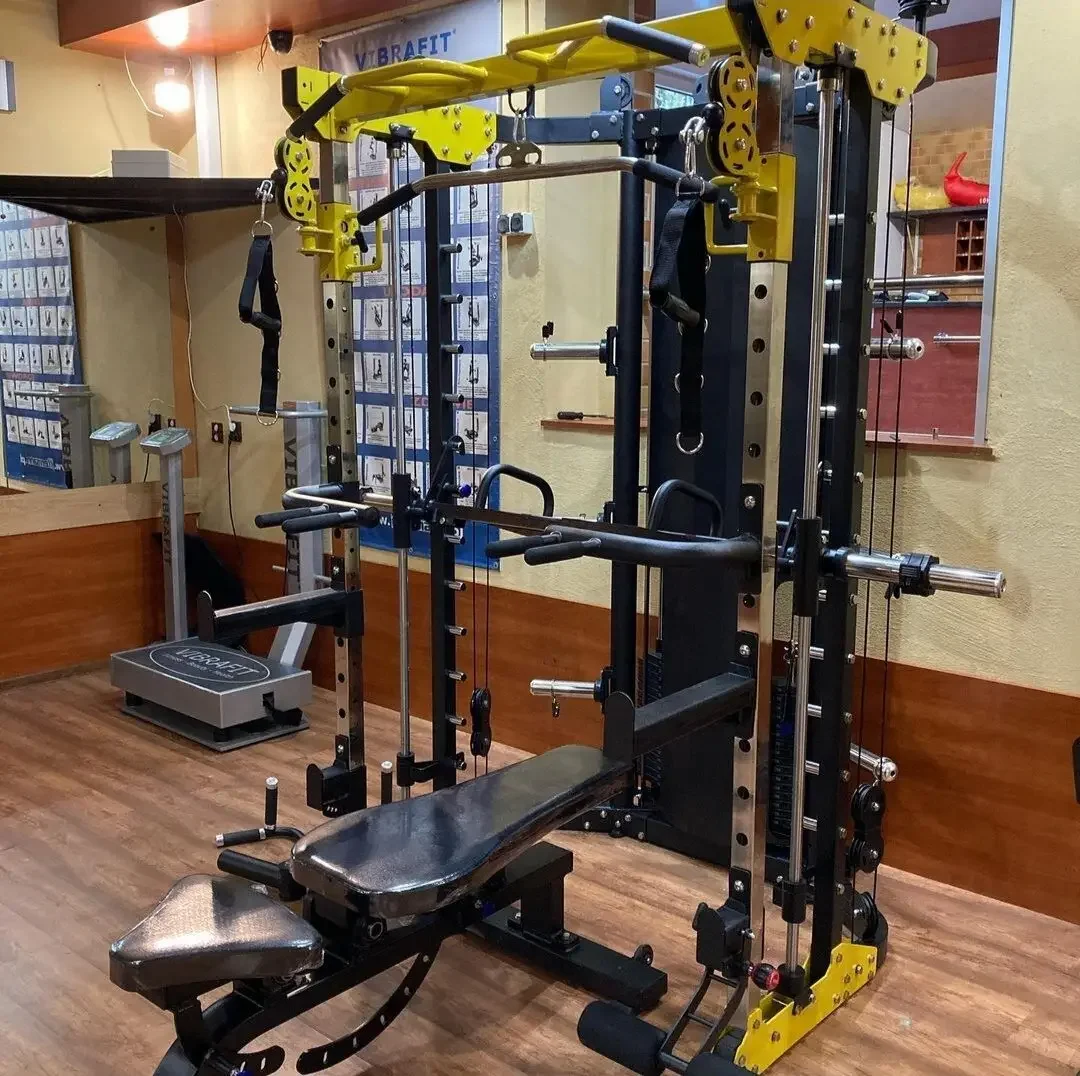 Smith Machine Squat Rack All in One Multi Functional Machine Commercial Home Use Fitness Equipment  Functional Trainer Rack