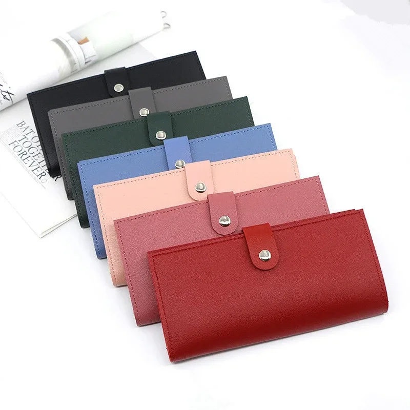 Portfel damski ze skóry PU, długi portfel damski, etui na karty kredytowe, przenośny portfel na karty kredytowe