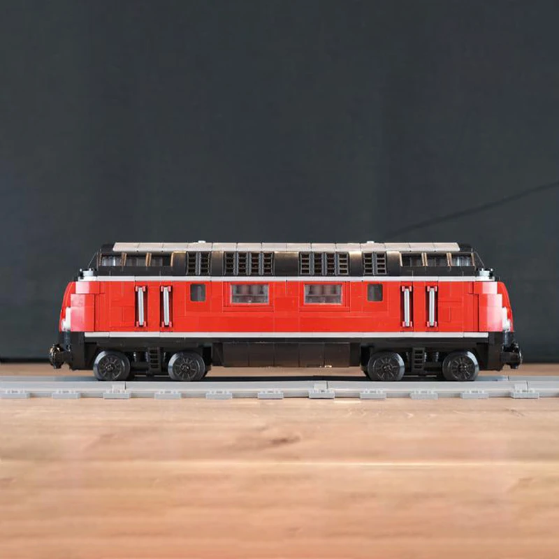 MOC-116267 città ferrovie tedesche V-200-01-MkIV Diesel treno idraulico locomotiva Building Blocks modello Brick Toy Kid Gifts