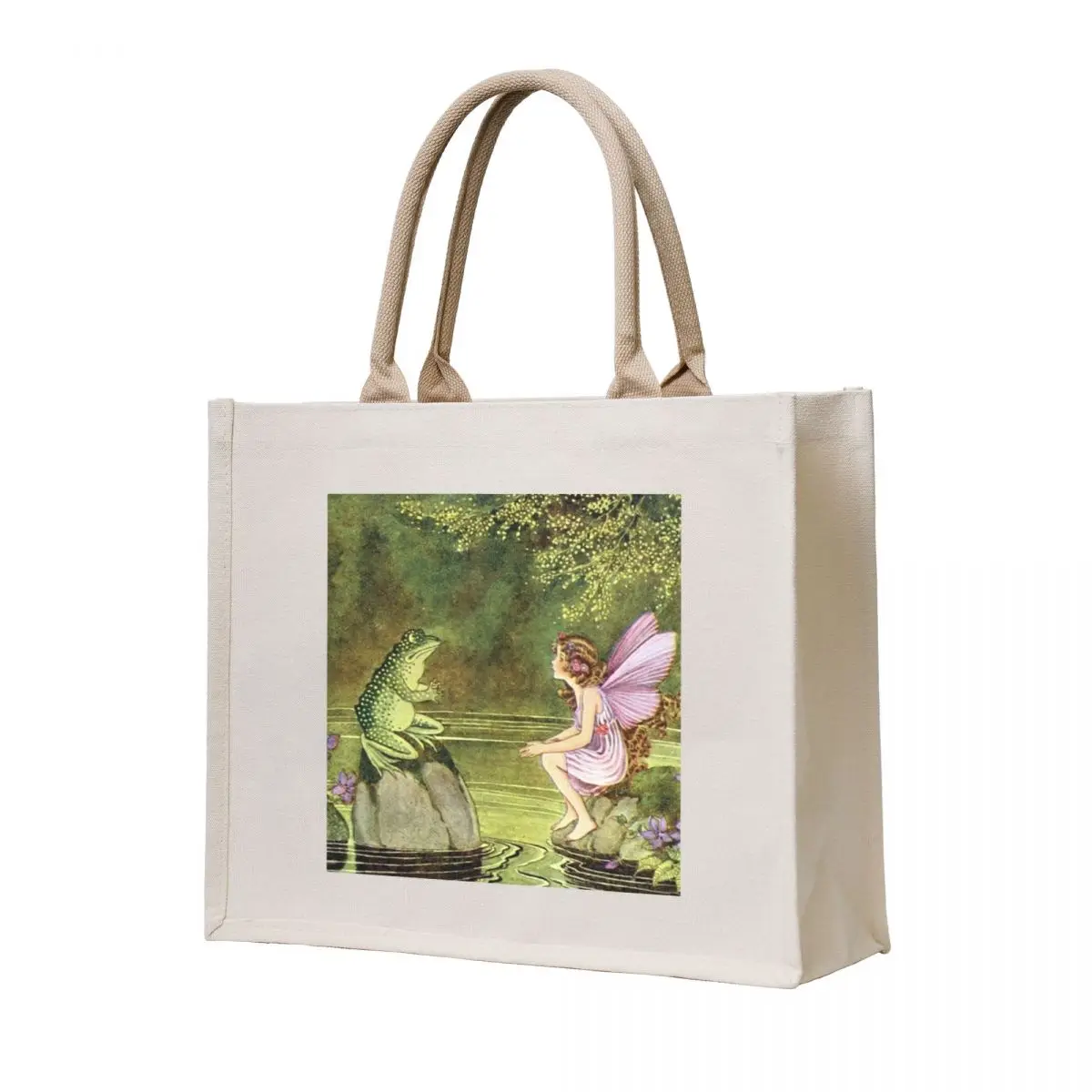 

Frog and Fairy Talking -Ida Rentoul Outhwaite Tote Bag tote bag university tote bag men's Cloth bags female