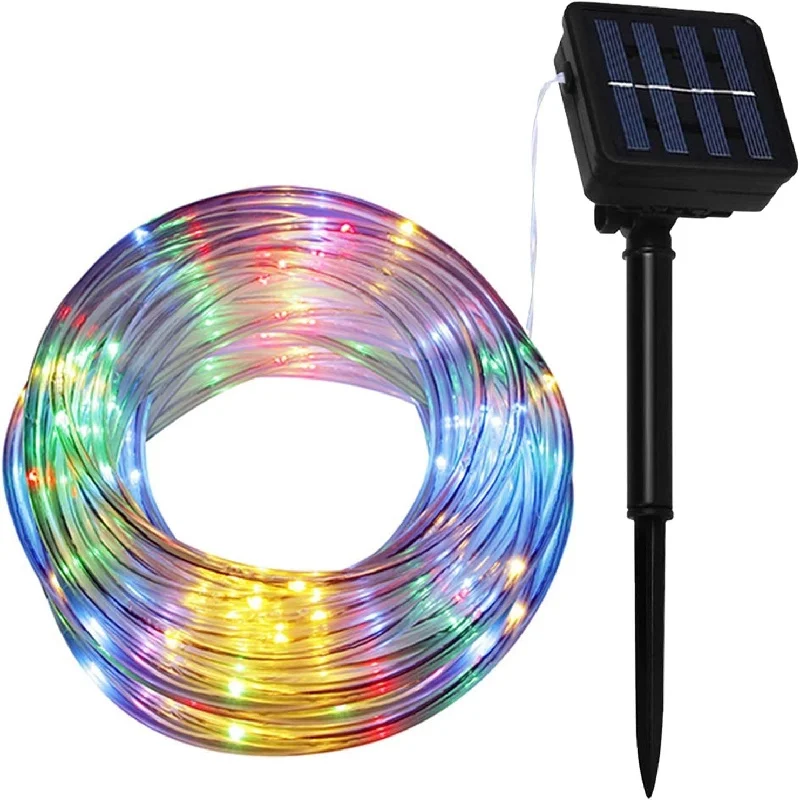 

Solar LED String Lights Tube Rope Garland Brighten Your Garden for All Occasions Energy-Efficient Outdoor Lighting 22M/12M/7M